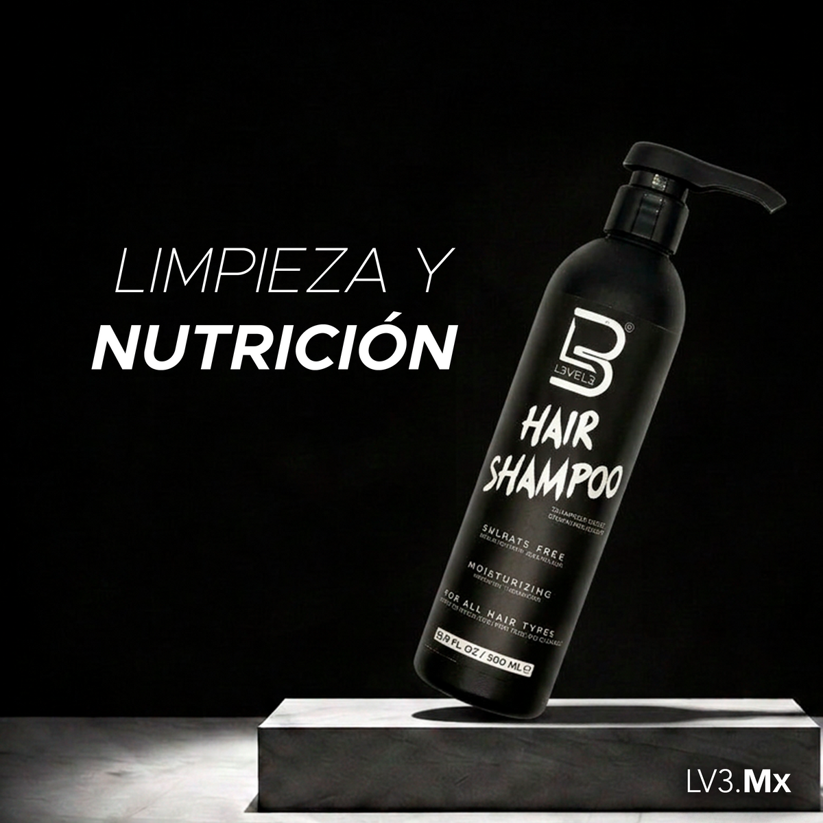 L3VEL3 Sulfate Free Hair Shampoo 500 ml