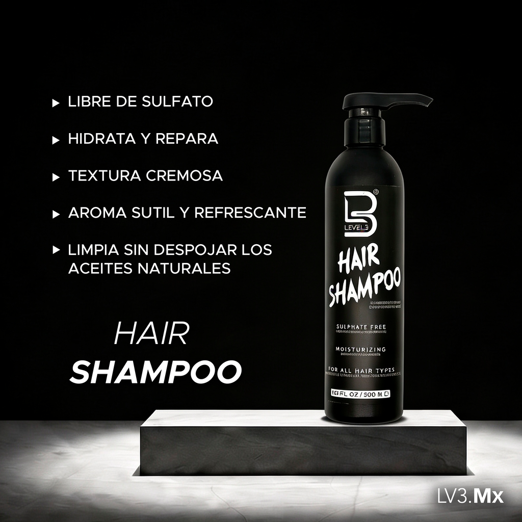 L3VEL3 Sulfate Free Hair Shampoo 500 ml