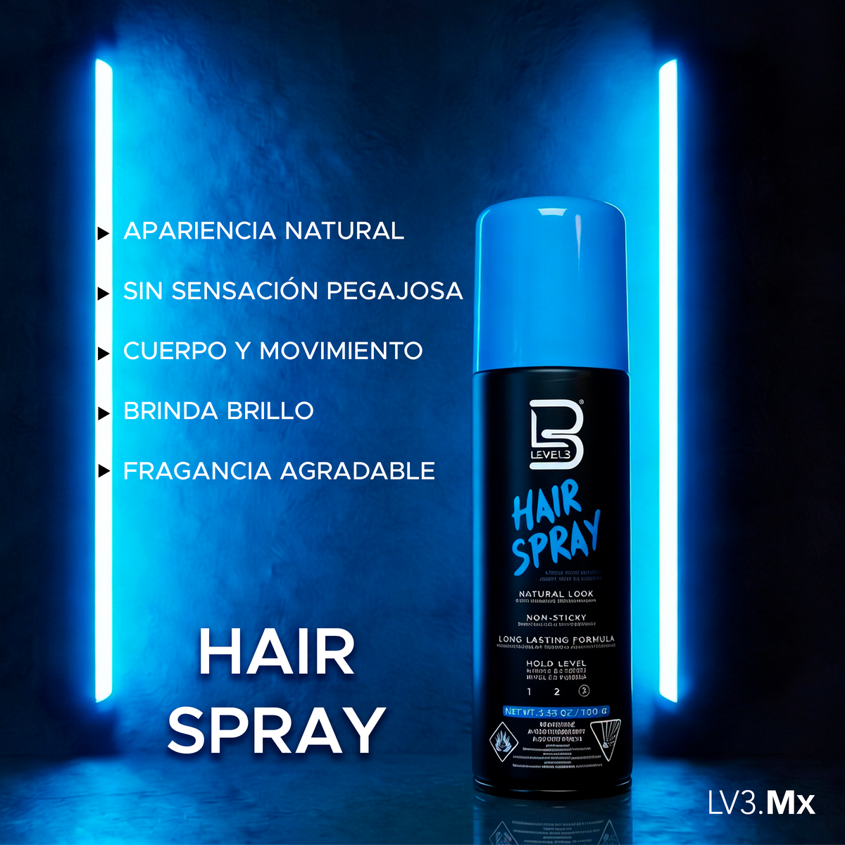 L3VEL3 HAIR SPRAY 100GR