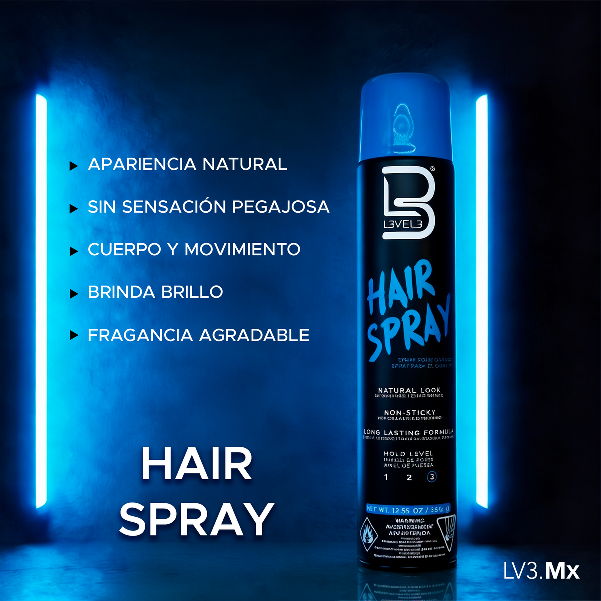 L3VEL3 HAIR SPRAY 383GR