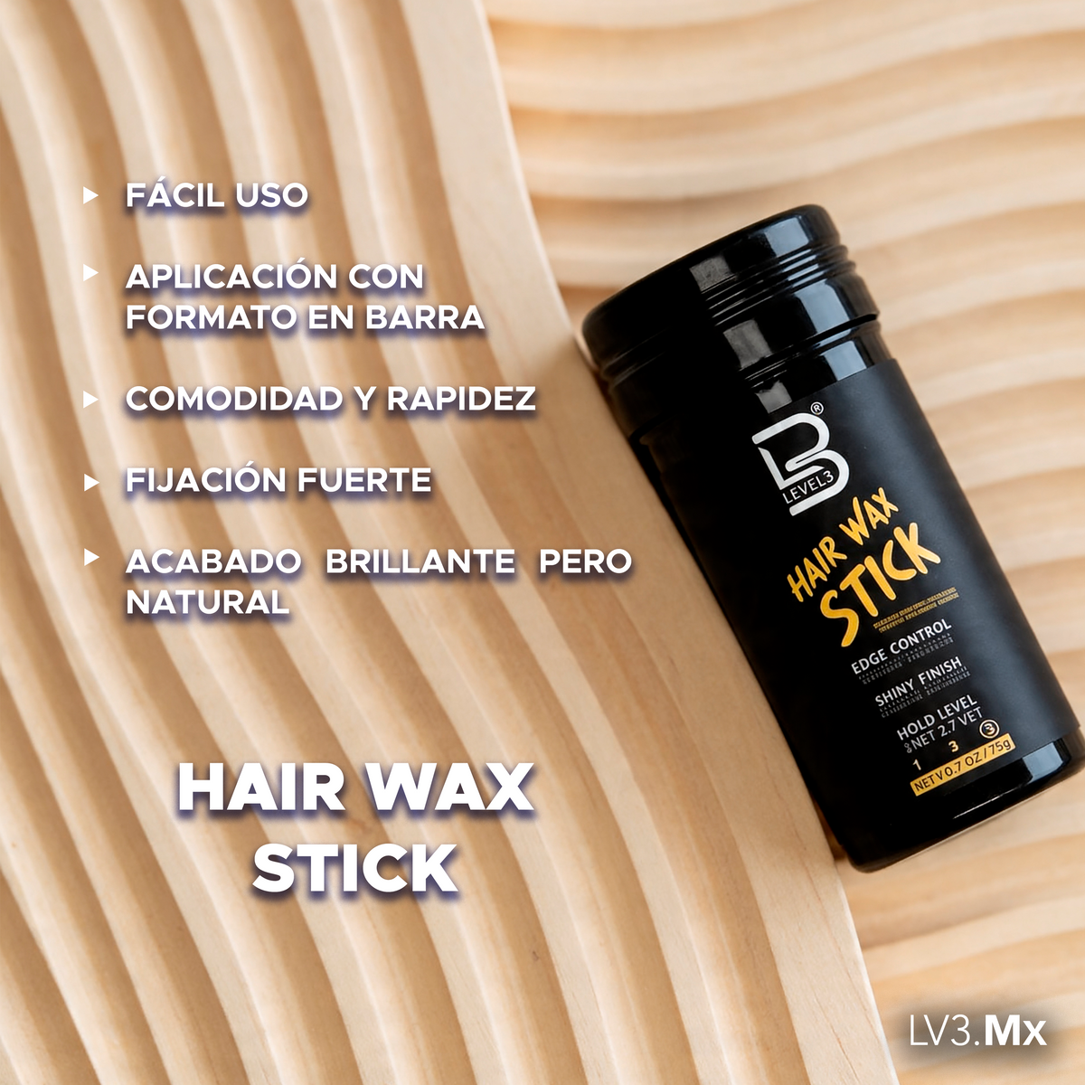 L3VEL3 Hair Wax Stick 75 g