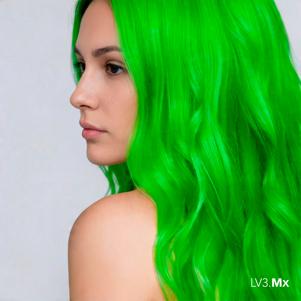 L3VEL3 ELECTRIC GREEN SEMI PERMANENT COLOR TUBE 100 ml