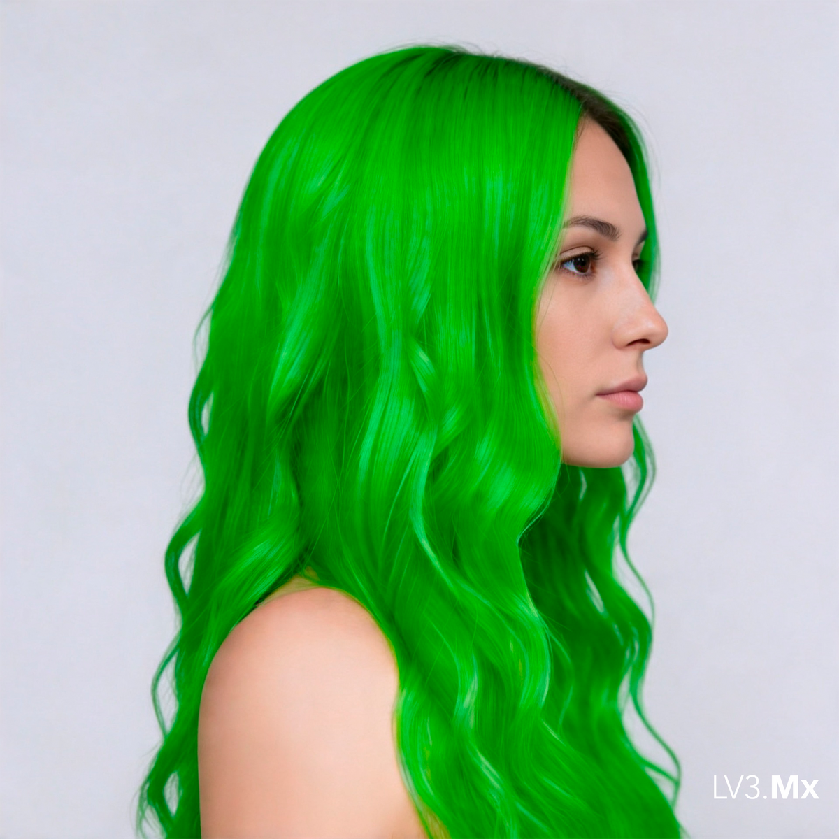L3VEL3 ELECTRIC GREEN SEMI PERMANENT COLOR TUBE 100 ml
