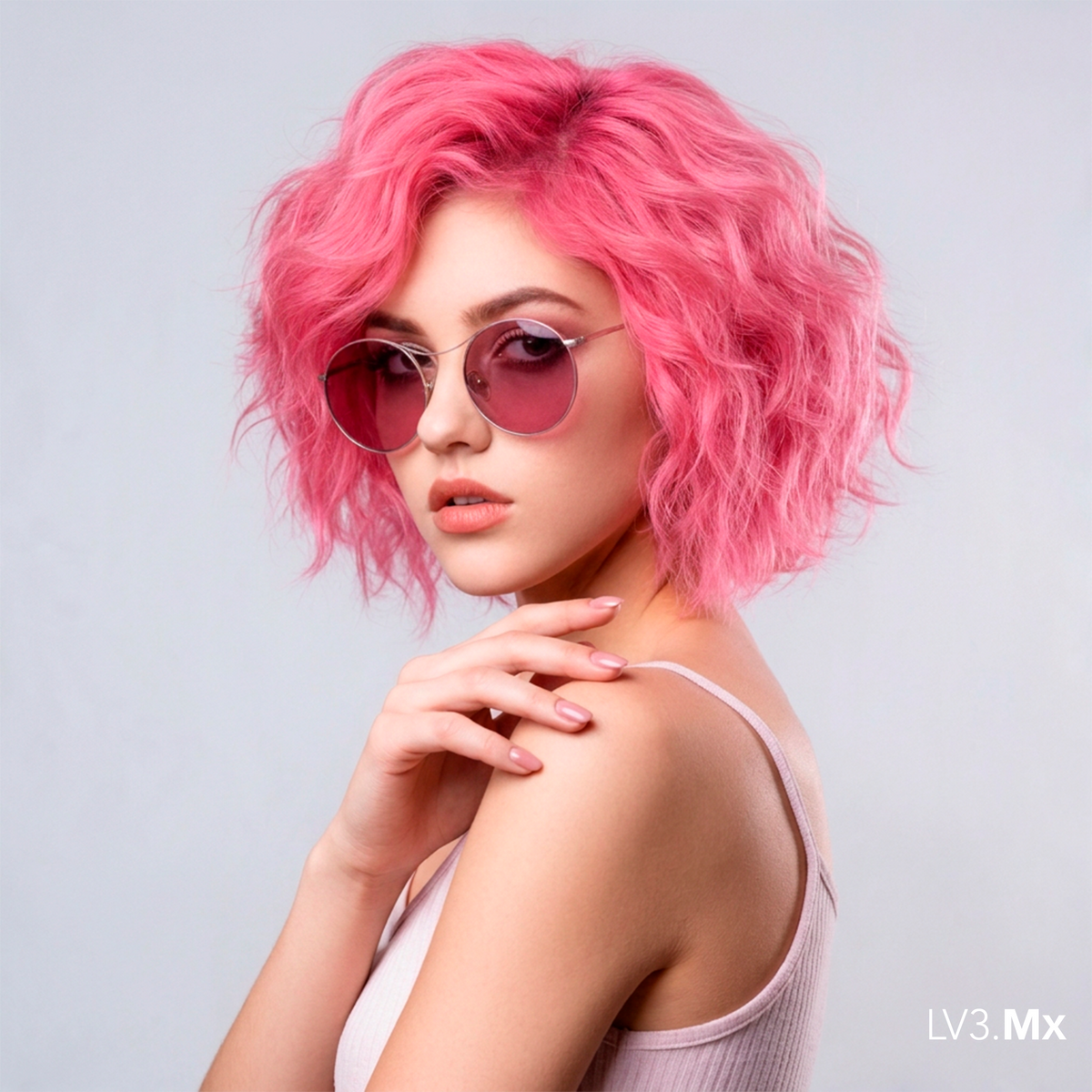L3VEL3 ELECTRIC PINK SEMI PERMANENT COLOR TUBE 100 ml