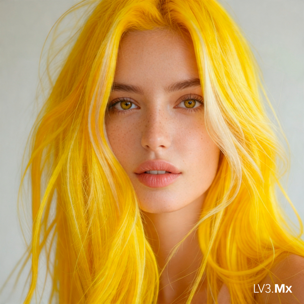 L3VEL3 ELECTRIC YELLOW SEMI PERMANENT COLOR TUBE 100 ml