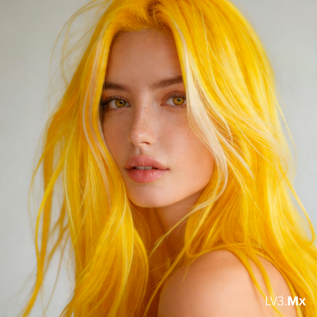 L3VEL3 ELECTRIC YELLOW SEMI PERMANENT COLOR TUBE 100 ml