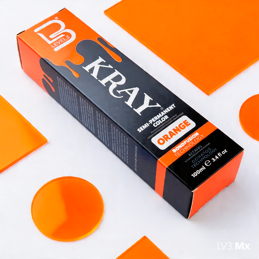 L3VEL3 ORANGE SEMI PERMANENT COLOR TUBE 100 ml