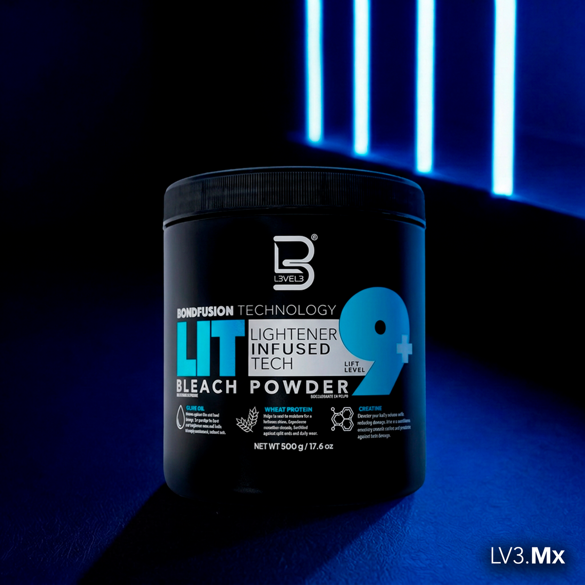 L3VEL3 LIT BLEACH POWDER LEVEL 9+ 500GR