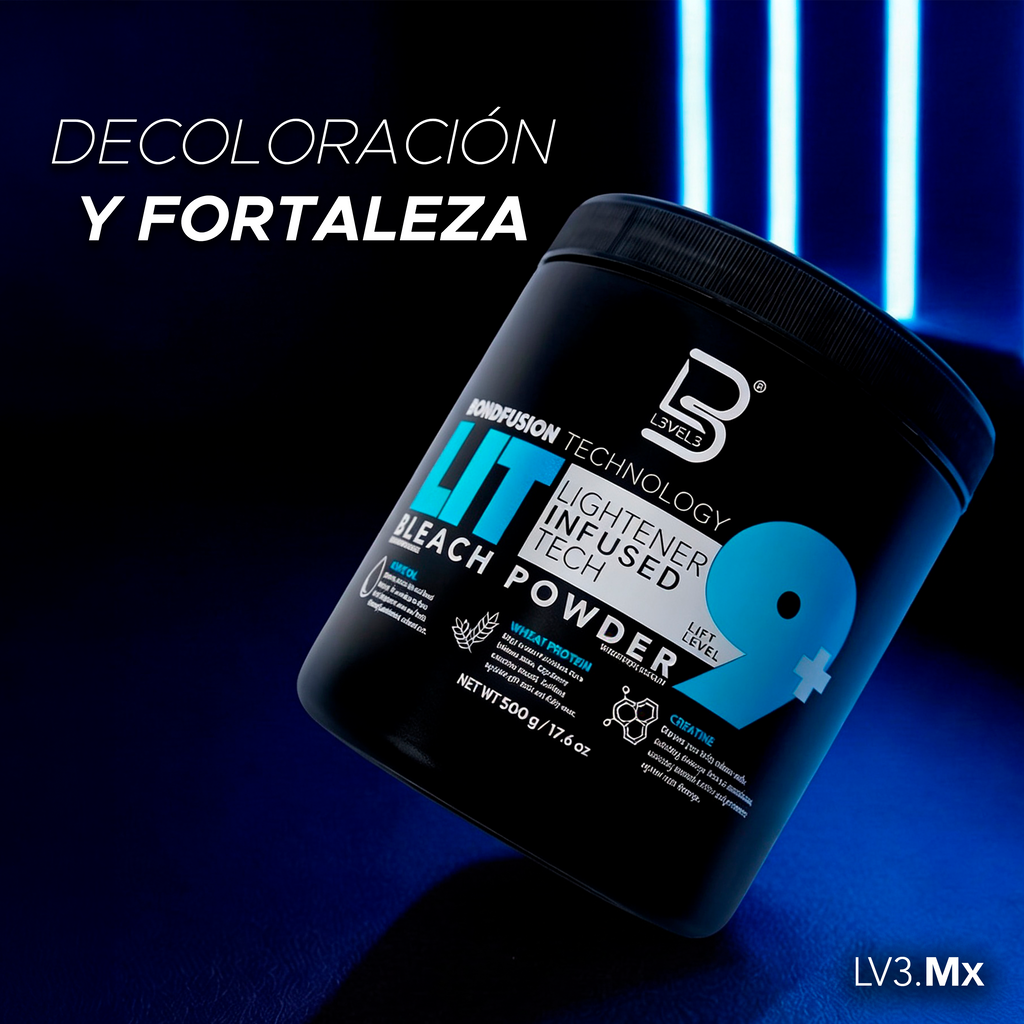 L3VEL3 LIT BLEACH POWDER LEVEL 9+ 500GR