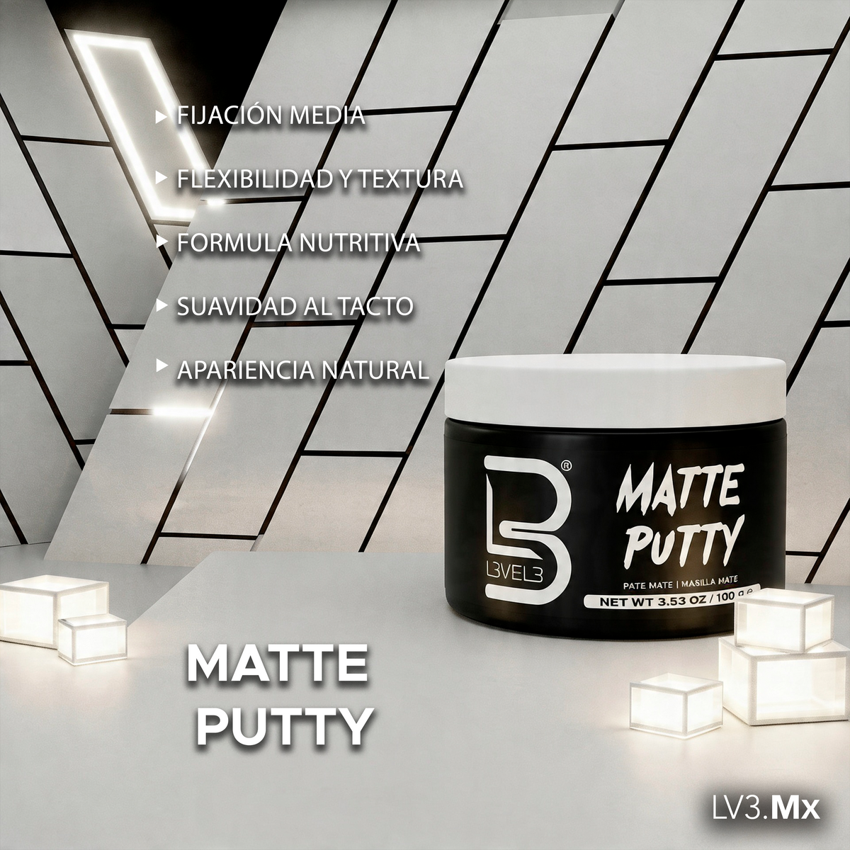 L3VEL3 Matte Putty Paste 100 g