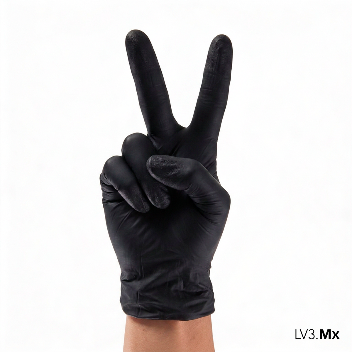 L3VEL3 NITRILE GLOVES BLACK 100CT