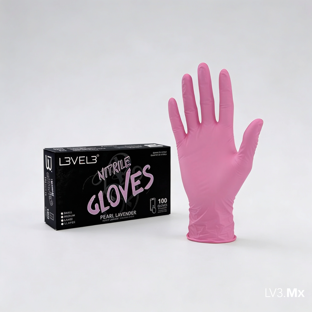 L3VEL3 NITRILE GLOVES PEARL-LAVENDER