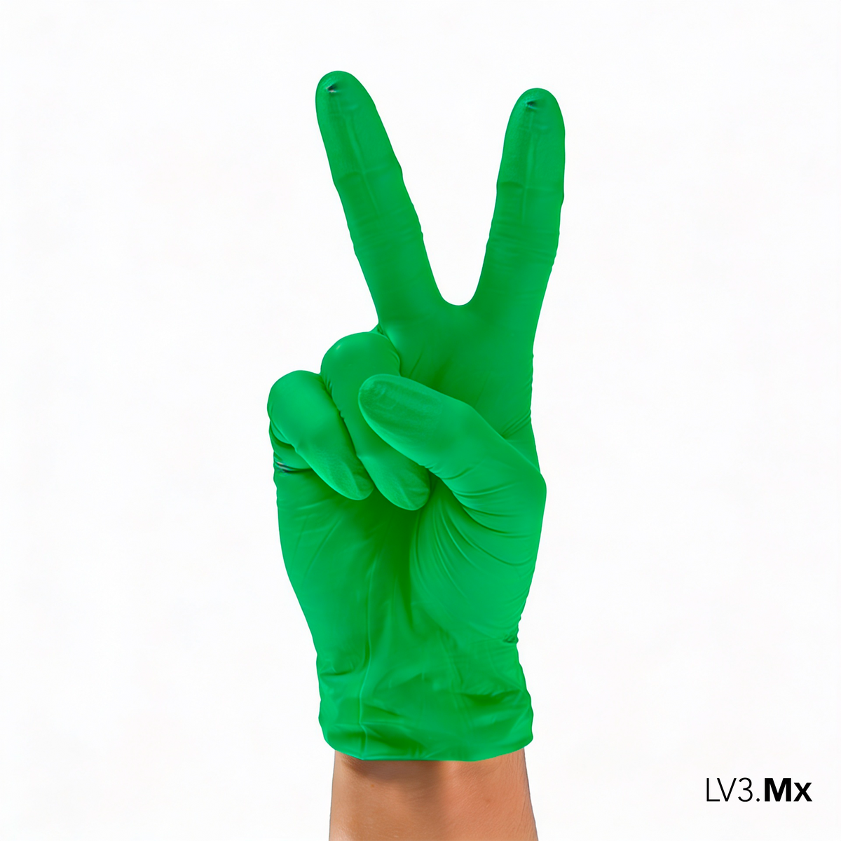 L3VEL3 NITRILE GLOVES LIME 100CT