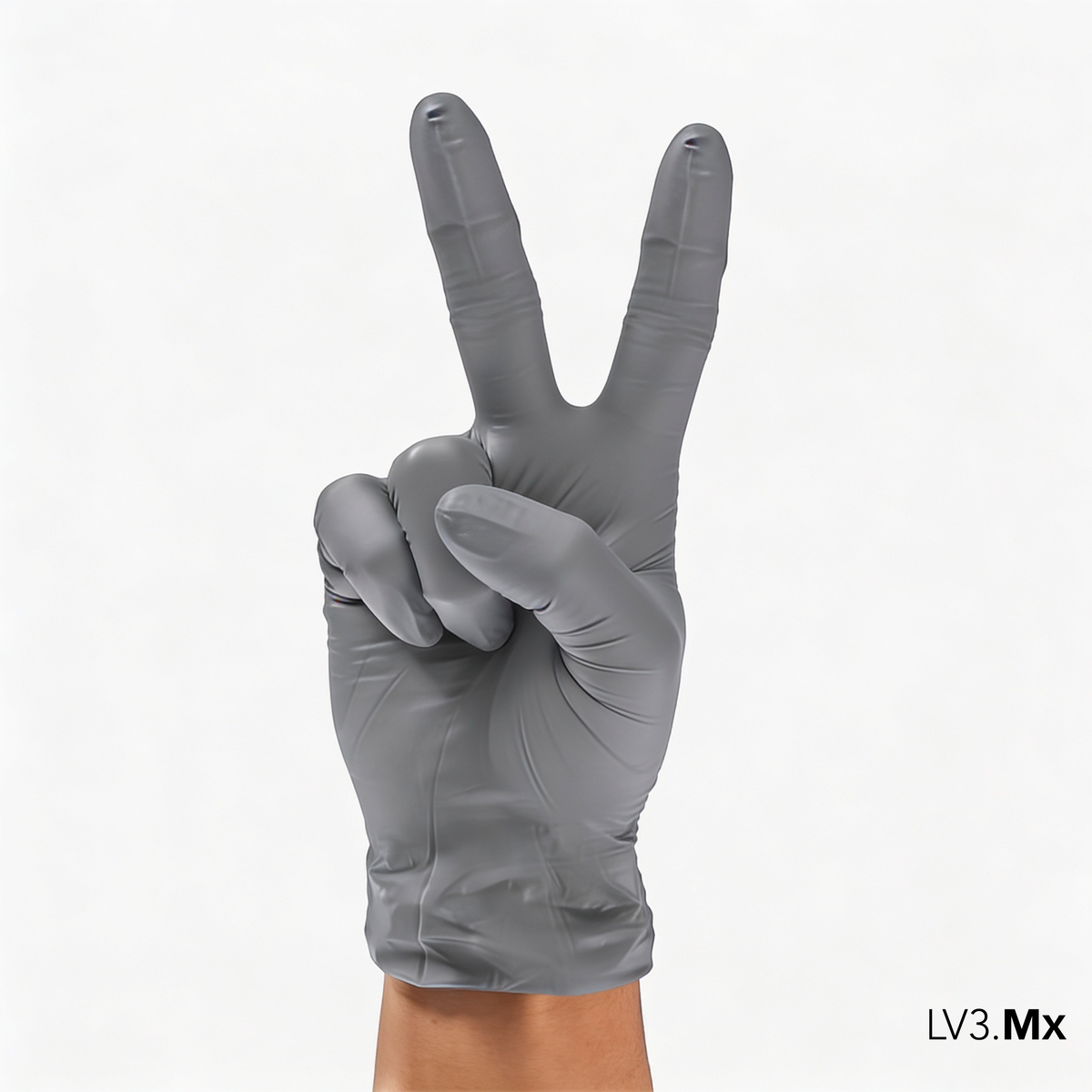 L3VEL3 NITRILE GLOVES LIQUID METAL 100CT