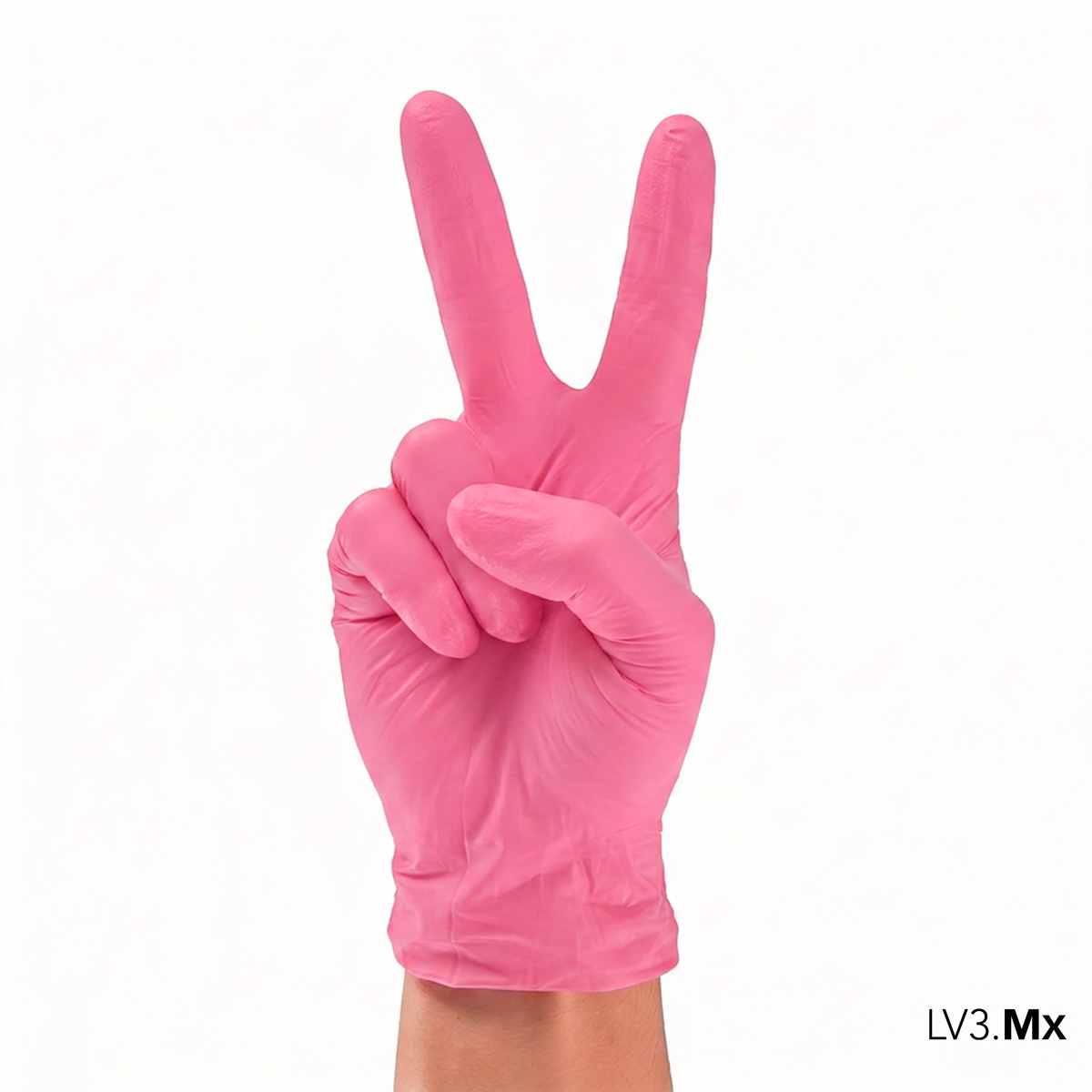 L3VEL3 NITRILE GLOVES PEARL-PINK