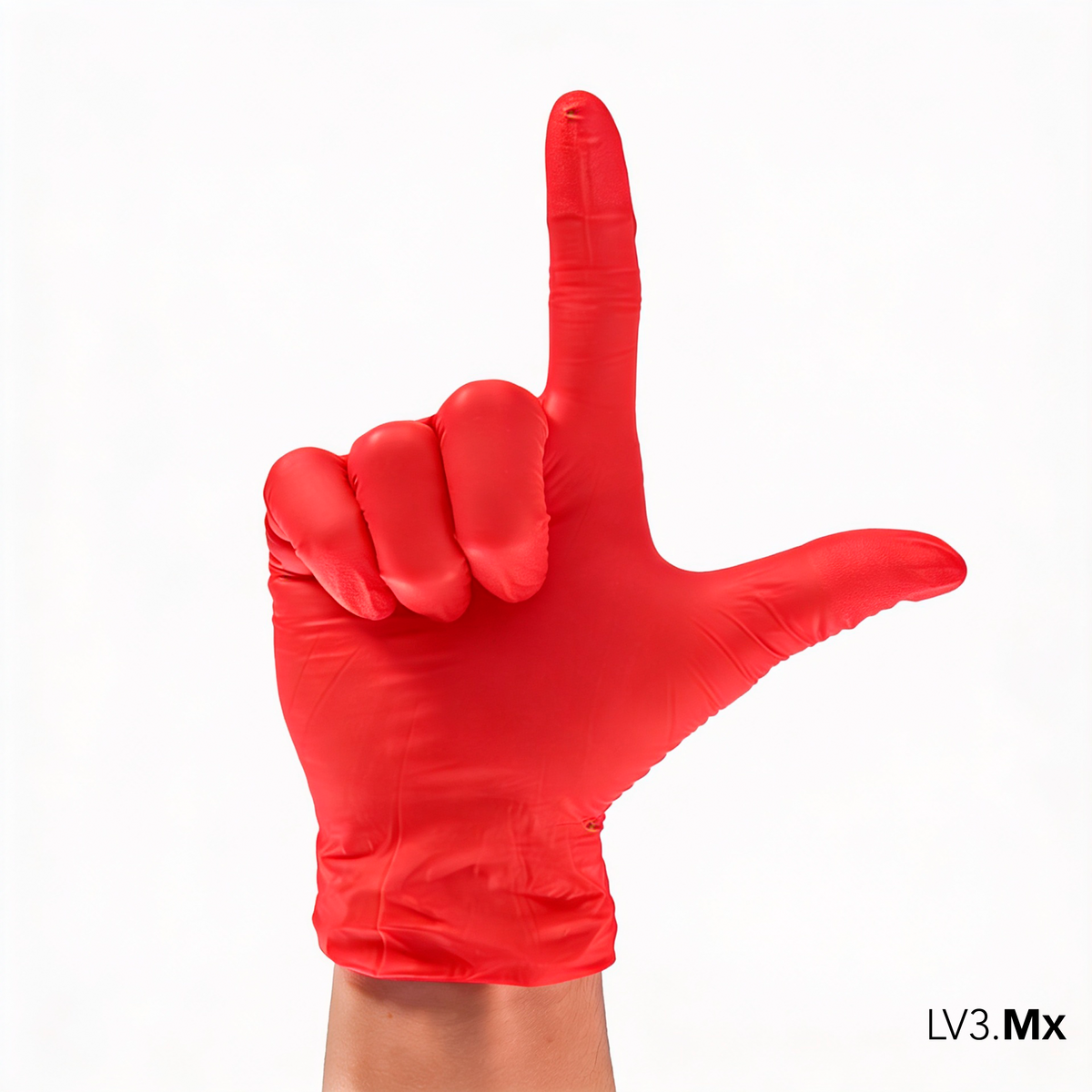 L3VEL3 NITRILE GLOVES RED-ISH  100CT