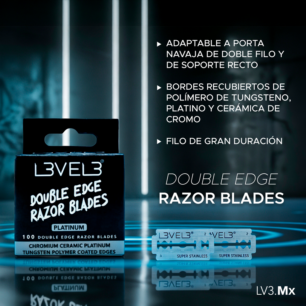L3VEL3 DOUBLE EDGE RAZOR 100PC