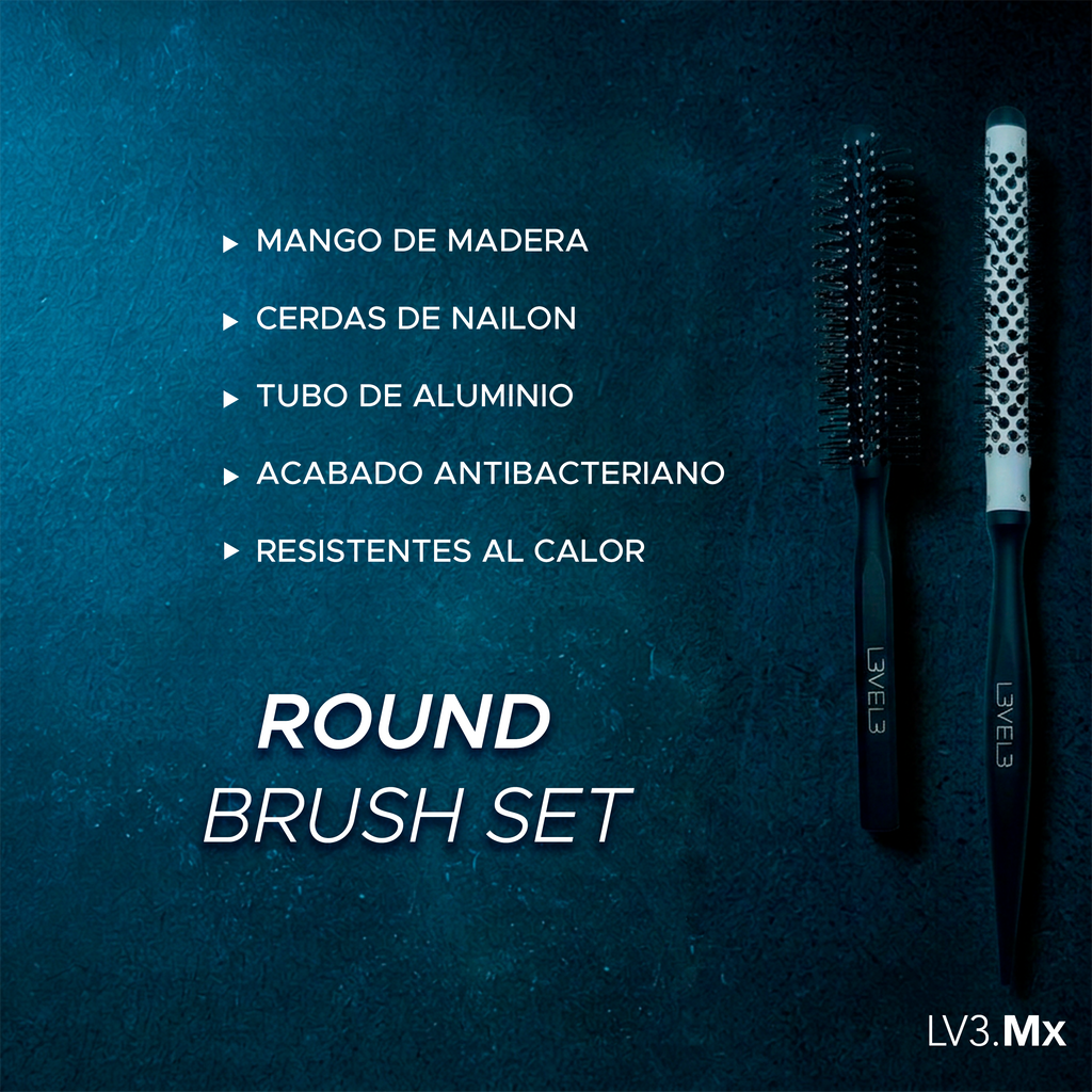 L3VEL3 2PC ROUND BRUSH SET