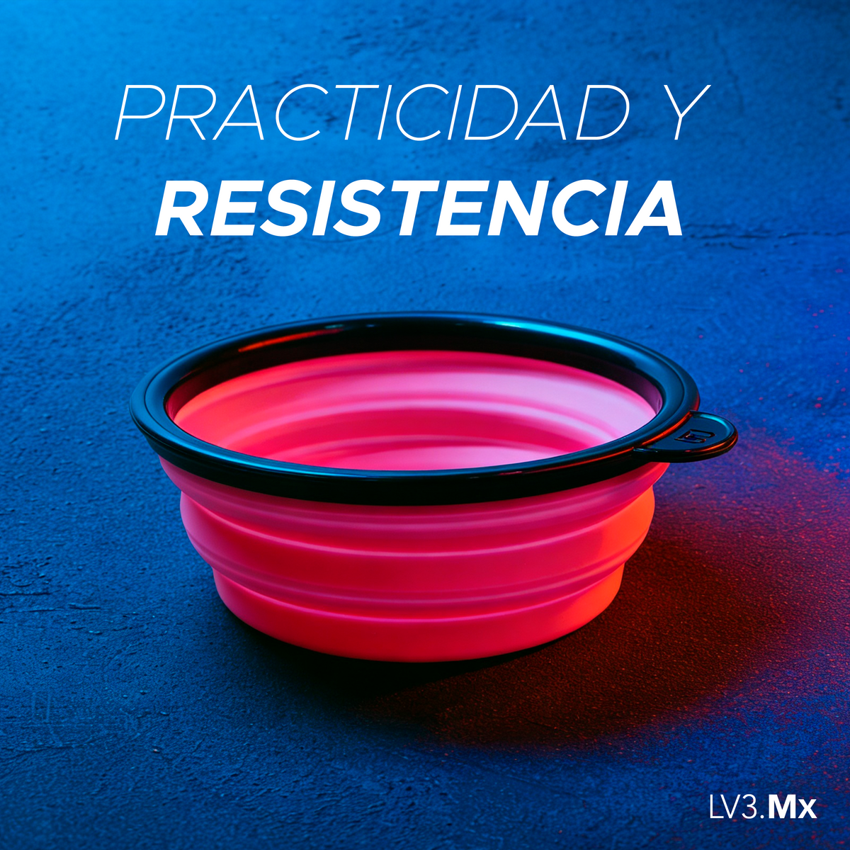L3VEL3 COLLAPSIBLE TINT BOWL PINK