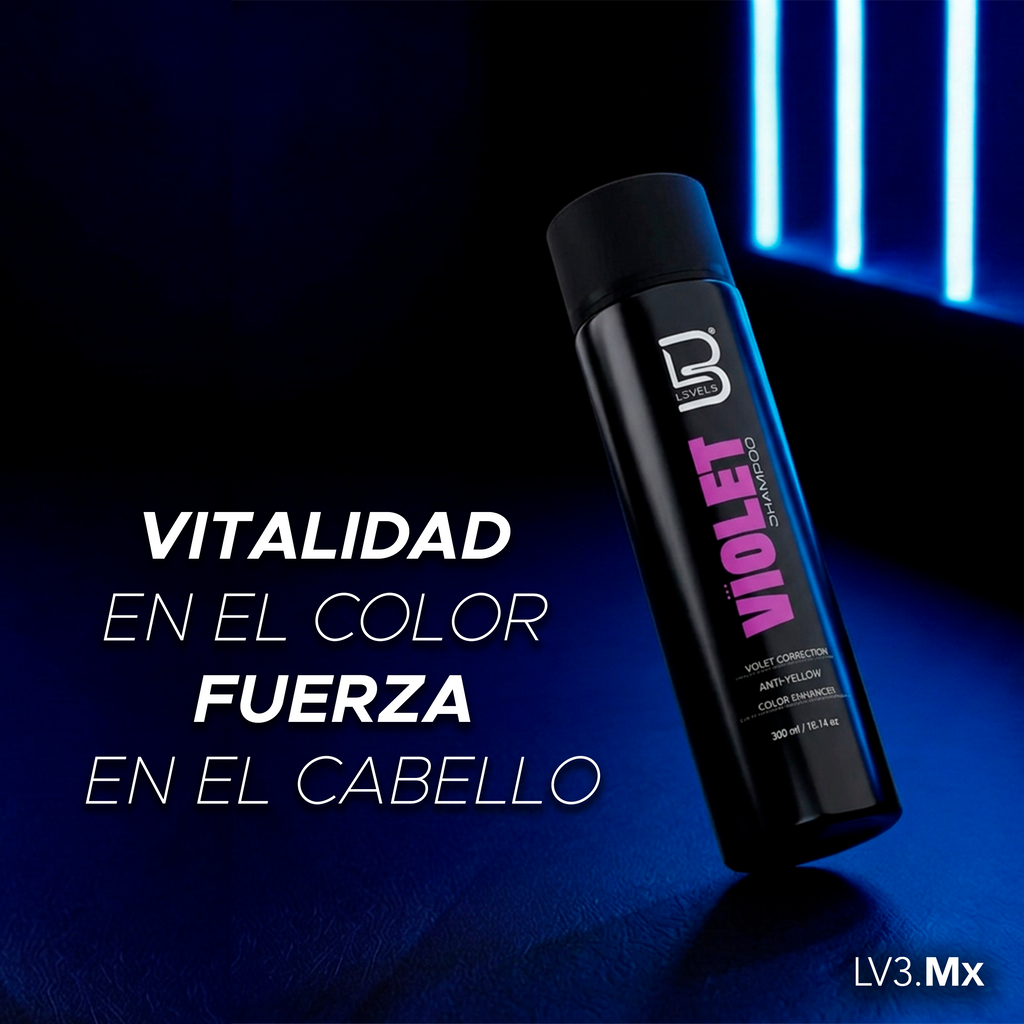 L3VEL3 VIOLET NO YELLOW SHAMPOO 280ML